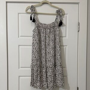 Old Navy Black and White Patterned Mini Dress